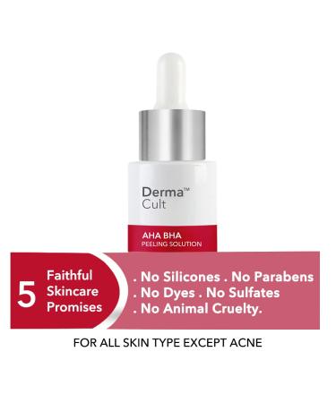 Derma Cult 25% AHA + BHA 2% Peeling Solution - Brightening & Pore Cleansing 30ML | International Shipping - Buy Online on GoSupps.com