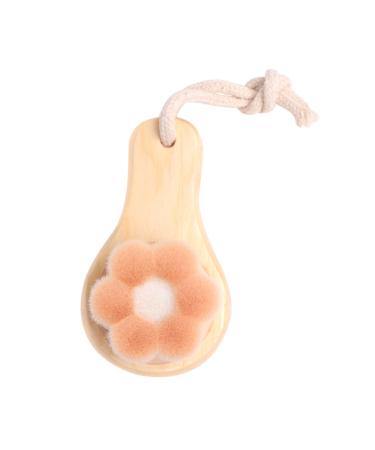Beavorty 1pc Face Wash Brush Facial Brush Manual Face Scrub Brush Facial Cleanser Brush Silicone Facial Cleaning Brush Facial Exfoliating Brush Electric Washbasin Wooden