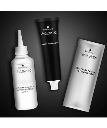 Schwarzkopf Oleo Intense Permanent Black Hair Dye - Ammonia-Free, Oil-Enriched Formula for Up to 100% Grey Coverage - Intense Black Shade 1-10 - 1 Count Pack - Buy Online on GoSupps.com