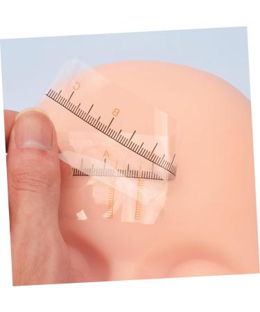 Beavorty 50pcs Eyebrow Positioning Ruler Mold Kits Eyebrow Measuring Tool Eyebrow Measurement Tool Tearable 18.00X3.80X0.10CM Yellow - Buy Online on GoSupps.com