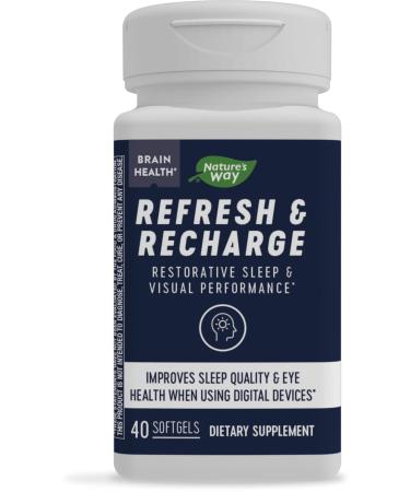 Nature's Way Brain Health Refresh & Recharge 40 Softgels