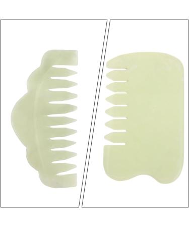 UthClo 2-St Jade Kamm - Premium Head Massage Device & Scalp Scraping Comb for Relaxation | International Shipping - Buy Online on GoSupps.com