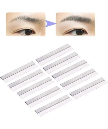 Eyebrow Blade Eyebrow Razor 50 pcs Blade Stainless Steel eyebrow trimmer Blade Brow Shaving Trimmers Hair Removal Scraper for Men and Women Grooming Shavers - Buy Online on GoSupps.com