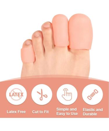 Bukihome Silicone Toe Protectors - 16 PCS Toe Caps for Corns, Blisters, and Ingrown Toenails - Pain Relief Sleeve in 3 Sizes (Large, Medium, Small) - Upgrade Pink - Buy Online on GoSupps.com