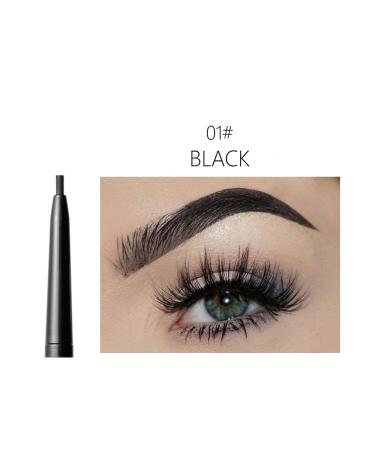 1.5mm Ultra-Fine Automatic Eyebrow Pencil - Durable, Sweat-Proof, Long-Lasting Makeup (01Black) - Buy Online on GoSupps.com