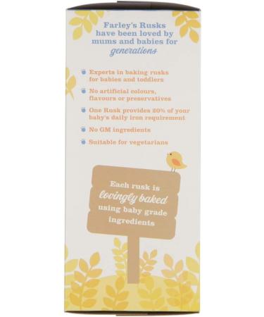 Farley's Rusks Reduced Sugar 150g | Suitable for All Ages 4-6 Months & Up - Buy Online on GoSupps.com