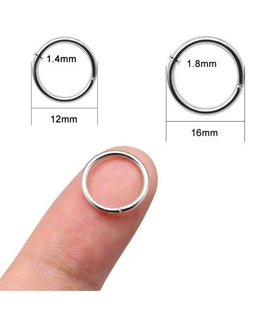 Mingze 200 Pieces Hair Rings - Silver Braid Rings & Clips for Punk Hip-Hop DIY Hairstyle Decoration - 2 Sizes Available | Shop Internationally - Buy Online on GoSupps.com