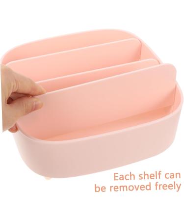PLAFOPE Makeup Eyeshadow Box Makeup Storage Box Eyeshadow Divided Palettes Holder Divided Makeup Holder Eye Shadow Organizer 20.6X20X8.6CM Pink - Buy Online on GoSupps.com