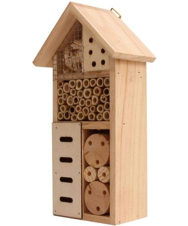 Wooden Butterfly House Safe Protective Insect House Bee Hotel Butterfly Habitat for Mason Bees Solitary Gardens Ladybugs Butterfly  - Buy Online on GoSupps.com