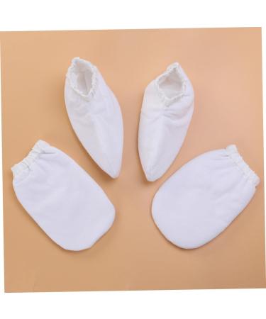 2 Paires Mitaines en ponge pour Soin des Mains et Isolants Thermiques Lavables Blanche - Buy Online on GoSupps.com