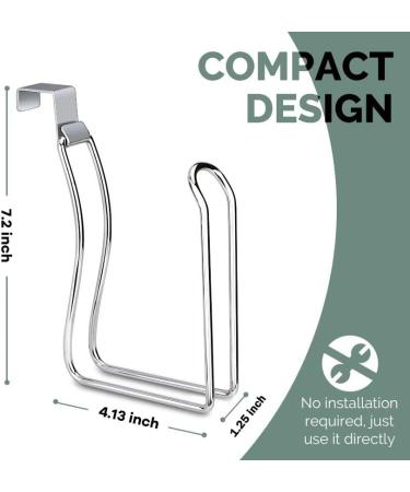 Chrome Bathroom Toilet Paper Holder - Over-the-Tank Design - Buy Online on GoSupps.com