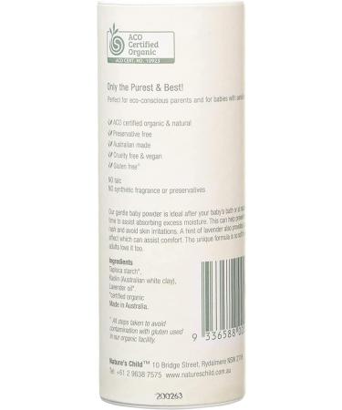 Organic ACO Certified Baby Powder - Australian Made - Vegan & Cruelty-Free - Gluten-Free - 100g - Buy Online on GoSupps.com