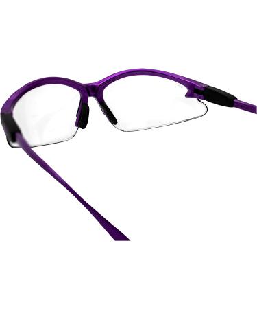 Global Vision Cougar Safety Glasses | Clear Lens Purple for Nurses, Dental Assistants, Women & Men - Buy Online on GoSupps.com