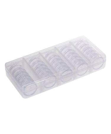 25pcs/lot Nail Art Decorations Storage Box Transparent Sequins Glitter Accessories Organizer for Nail Art Salon