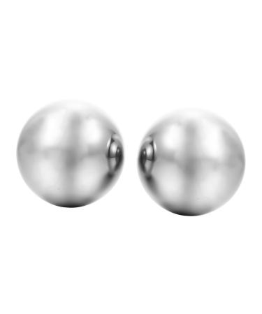 Homsfou sports toys 2st stainless steel ball handballs made of metal handballs for stress relief massage ball toys handmade balls as toys massage handballs toy steel ball hand