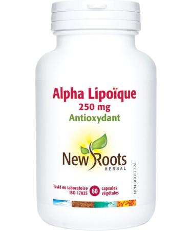 New Roots Herbal - Alpha Lipoic - 250 mg - 60 capsules - Antioxidant 60 count (Pack of 1) - Buy Online on GoSupps.com