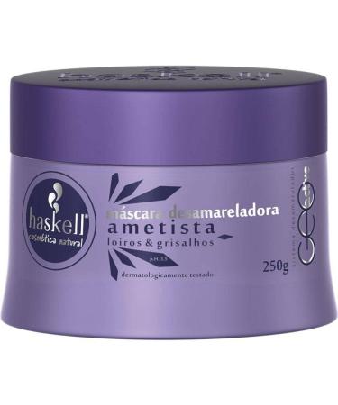 Haskell Ametista Purple Hair Mask | Bleach Blondes System | Intense Care Mask with HYDRA HAIR and Amethyst Powder | Cruelty-free | Blond and Gray Hair | 8.8oz/250g