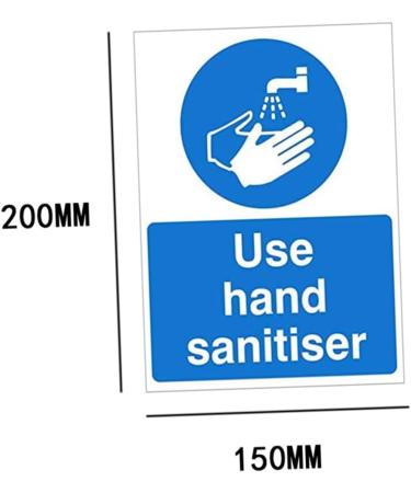 Set of 5 Wash Your Hands Sticker Set - Hand Sanitizer Sign for Handwashing - 20x15x1cm - GLEAVI - Buy Online on GoSupps.com