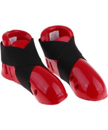 Red Taekwondo Karate Hand & Foot Guard Gear - Sparring Shoes Gloves | Size M - Buy Online on GoSupps.com
