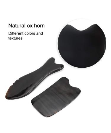 Premium Ox Horn Gua Sha Scraping Board for Facial & Body Massage - Pain Relief & Muscle Relaxation Tools - Buy Online on GoSupps.com