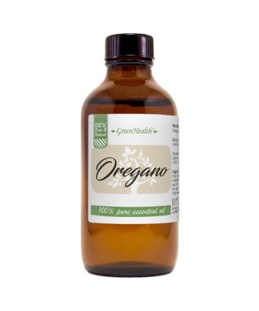 Oregano Essential Oil 4 fl oz (118 ml) Glass Bottle w/Cap 100% Pure Essential Oil GreenHealth