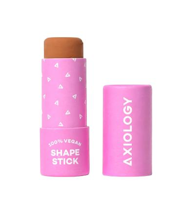 Axiology Shaping Stick for Definition Bronzing and Contour Foundation Shape Stick Cream Bronzer Pen Professional Face Shaping & Contouring Buildable Coverage Long Lasting Shade Cheeks Vegan (Light)