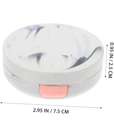 Healeved Contact Lens Container Set - Travel Case with Mirror Marble Design | Eye Contact Holder for Safe Storage - Ideal for International Shipping - Buy Online on GoSupps.com