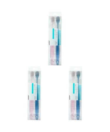 6 pieces of soft bristle toothbrush malpinsula pregnant toothbrush adults vegan toothbrushes adults cleaning tools manual lovers plastic PBT