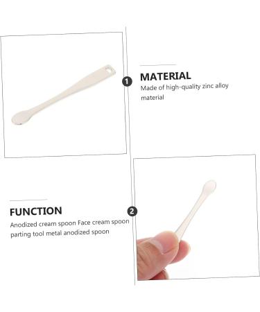minkissy 6pcs Electroplating Cream Spoon Facial Cream Scoop Cosmetics Sub Package Scoops Cosmetic Mixing Spoon Mini Lotion Make up Kit Facial Spatula Facial Cream Scoop Tool Spoon 1 count (Pack of 1) Silver - Buy Online on GoSupps.com