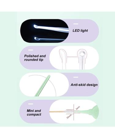 FZZDP Ear Cleaner LED Light Ear Pick USB Rechargeable Ear Wax Removal Set (Color D) | Nose Clean Tweezers for Baby and Adults - Buy Online on GoSupps.com