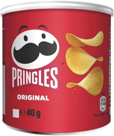 Snack Variety Bundle Containing Pringles Original Crisps Tub 40g x3 & Pringles Salt & Vinegar Tub 40g x3 (6 Pack) - Buy Online on GoSupps.com