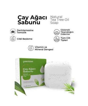 Natural Tea Tree Soap for Acne Relief | Anti-Acne Formula | 120g - International Shipping Available - Buy Online on GoSupps.com