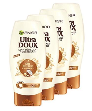 Garnier Ultra Doux Conditioner Coconut Milk Macadamia 200ml - Pack of 4