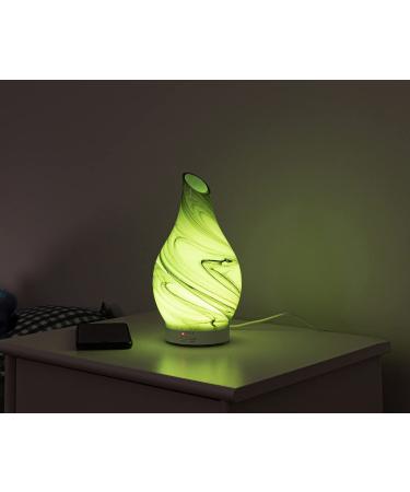Glass Aroma Diffuser with Color Night Light - Cool Mist Humidifier for Home & Office (Grey) - Buy Online on GoSupps.com