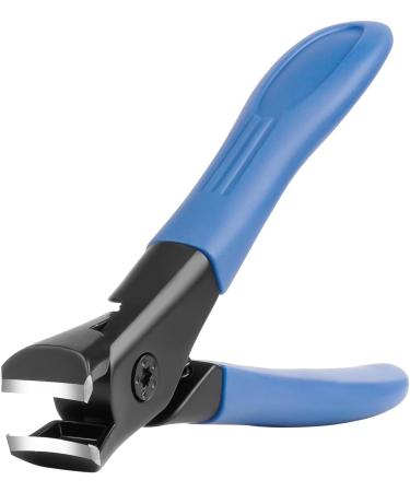 Lophe Premium Large Nail Clipper - Sharp Steel Nail Scissors with Collection Container for Thick Toenails & Fingernails - Ideal for Women Men & Seniors - Rubber Blue - Buy Online on GoSupps.com