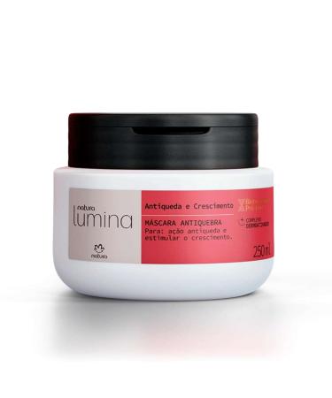 natura - Linha Lumina (Antiqueda e Crescimento) - Mascara Antiquebra 250 Ml - (Lumina (Anti-Fall and Growth) Collection - Anti Breakage Mask 8.45 Fl Oz)