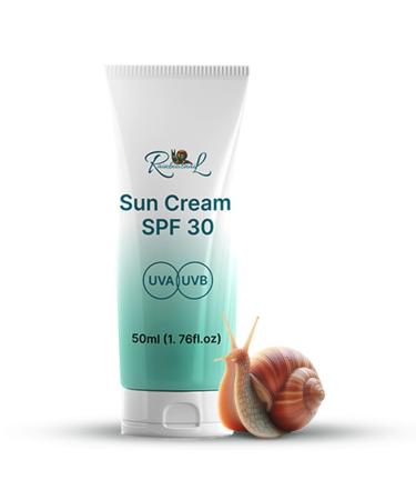RainbowSnail - Sun Cream SPF30 - Face Sunscreen Snail Face Women Face Moisturiser Korean Moisturiser Simple Skincare Sunscreen spf 50 Face Mens Moisturiser Face Eczema