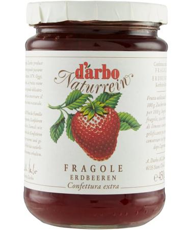 Darbo Confetura Natural Fragole Jam Strawberry Jam 450g + 1x 330ml Box of Peach Yoga Iced Tea - Buy Online on GoSupps.com