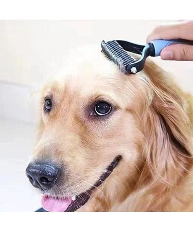 Dog dematting comb deshedding rake dog grooming undercoat dematting rake undercoat remover dog hair remover pet grooming