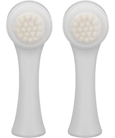 Facial Cleansing Brush Double-Sided 2 Pieces Standing Base Facial Cleansing Brush - Buy Online on GoSupps.com