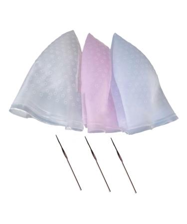 FRCOLOR 1 Piece Tool Hair Dyeing Hair Dye Highlight Cap Hair Highlighting Kit Salon Hair Cap Dyeing Colour Caps Silicone Cap Set Frosted Makeup Set