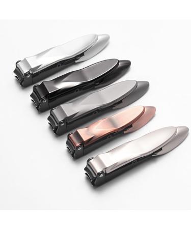 Splash-Proof Nail Cutter of Stainless Steel Ergonomic Fingernail and Toenail Clippers in 5 Colors for Home Women - Buy Online on GoSupps.com