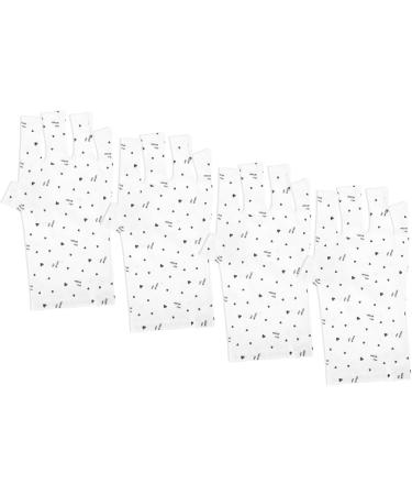 minkissy 6 Pairs Nail Gloves Uv Lamp Glove for Gel Nails Uv Protection Gloves for Manicures Gel Nail Protector Nail Art Protective Gloves Anti- Miss Polyester - Buy Online on GoSupps.com
