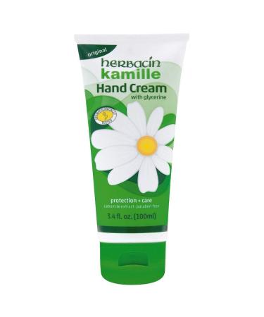 Herbacin Kamille Plus Glycerin Hand Cream 3.4 Oz 3.4 Fl Oz (Pack of 1)