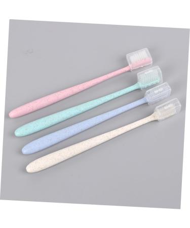 Frcolor 8-Piece Vegan Organic Travel Toothbrush Set - Portable Gum Care Brushes for Couples & Camping - Buy Online on GoSupps.com
