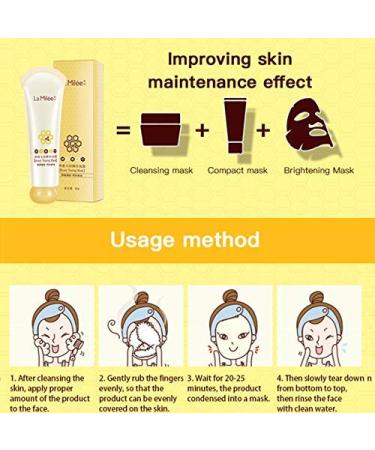 La Milee Blackhead Remover Peel Off Mask - Deep Pore Cleansing for Acne, Clay Mask for Nose, Moisturizing & Nourishing - All Skin Types - Buy Online on GoSupps.com