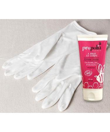 CLIMSOM - Hand Cream and Silk Gloves, Natural Intense Repair Care, Moisturizing, Protective for Fragile and Very Dry Hands