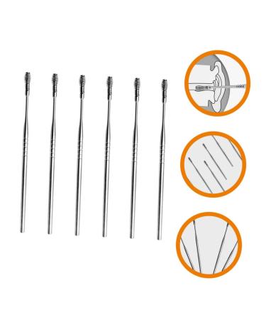 FRCOLOR 6pc Stainless Steel Ear Pick Set - Earwax Cleaning Tool Kit for Ear Wax Removal - Buy Online on GoSupps.com