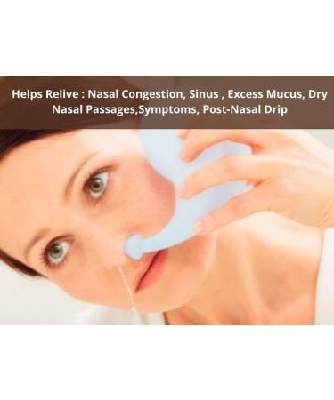 Nexxa Ergonomic Traveller's Neti Pot for Nasal Cleansing - Lightweight & Compact Design - Buy Online on GoSupps.com