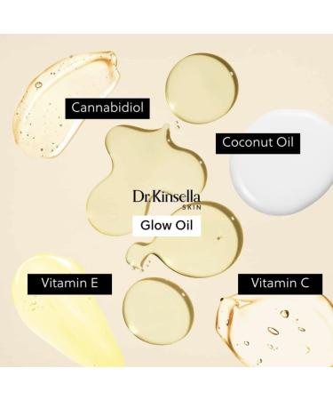 Dr. Kinsella Glow Oil - Nourishing Formula for Youthful Radiance - Lightweight Fast-Absorbing - Antioxidant-Rich Sativa & Rosehip Oil Blend - With Vitamin C & E - Suitable for All Skin Types - Buy Online on GoSupps.com